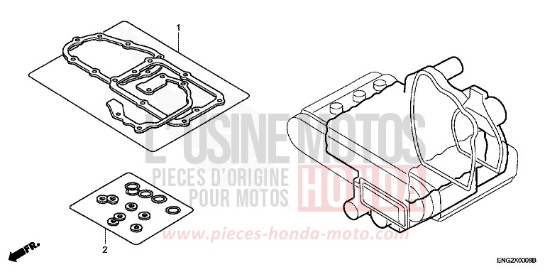 TROUSSE DE JOINT B de Gold Wing BILLET SILVER METALLIC (NHA27B) de 2005